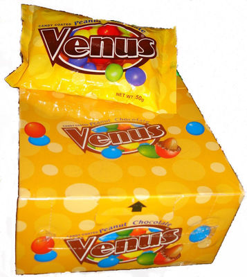 Oem 50g Candy Coated Peanut Chocolate Cheap Price