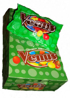 Factory Supply 80g Candy Coated Peanut Chocolate With Good Price