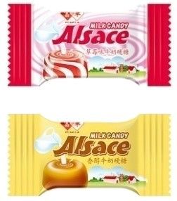Direct Wholesale Strawberry & Alsace Milk Candy With Retail Bulk Package